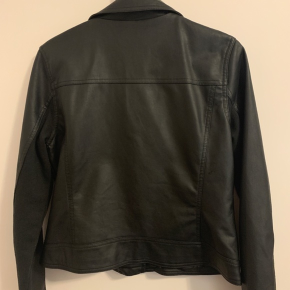 Black Faux Leather Jacket - Picture 4 of 5